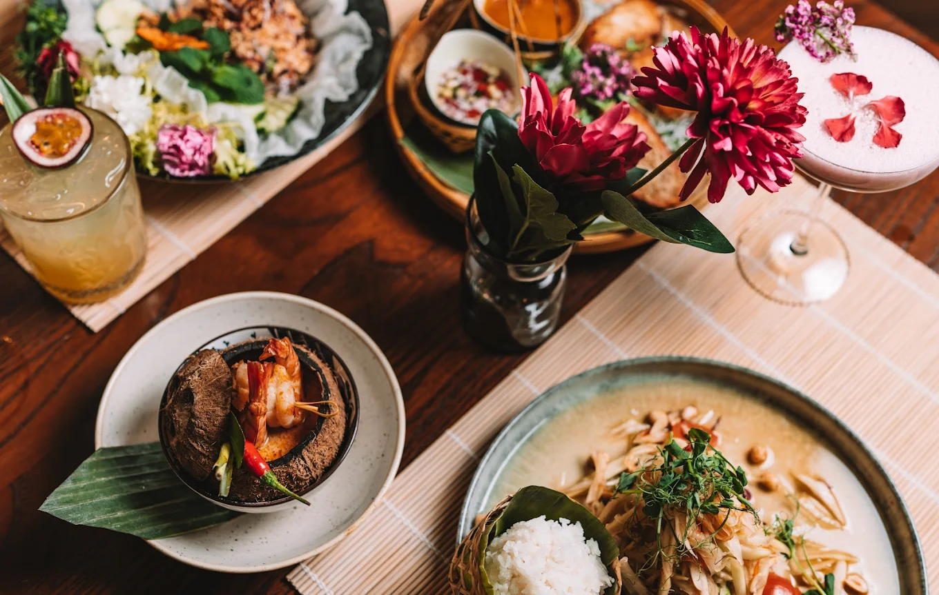 Gedeckter Tisch im Zen House Restaurant